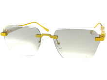 Classy Elegant Luxury Modern Style SUNGLASSES Rimless Gold Frame 5331