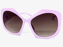 Oversized Exaggerated Vintage Retro Style SUNGLASSES Huge Purple Frame 1222