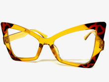 Oversized Vintage Retro Style Clear Lens EYEGLASSES Large Funky Frame 97198