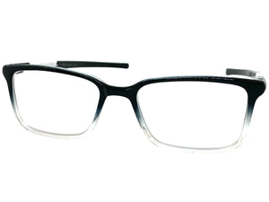 Classy Contemporary Modern Style READING GLASSES READERS Black Frame Lens Strength +2.00