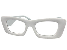 Exaggerated Vintage Retro Style Clear Lens EYEGLASSES Thick White Frame 81260