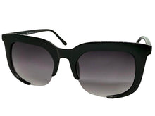 Classic Vintage Retro Style SUNGLASSES Square Black Frame - Gradient Lens 1678