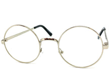 Classic Vintage Retro Style Clear Lens EYEGLASSES Round Silver Frame 6569