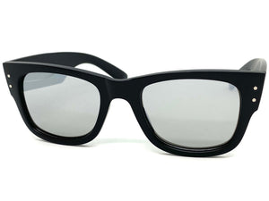 Classic Vintage Retro Style SUNGLASSES Thick Square Black Frame 6034