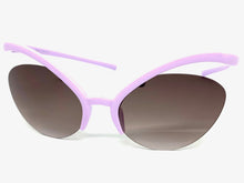 Futuristic Contemporary Modern Wrap Style SUNGLASSES Pastel Purple Frame 1226