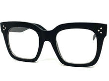 Oversized Exaggerated Vintage Retro Style Clear Lens EYEGLASSES Thick Matte Black Frame 6994