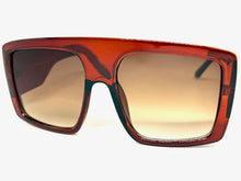 Oversized Exaggerated Classic Vintage Retro Style SUNGLASSES Large Thick Brown Frame 2016