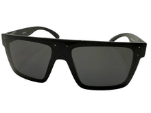 Classic Hardcore Biker Gangster Wrap Shield Style POLARIZED SUNGLASSES Black Frame - Dark Lens X0030