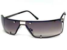 Contemporary Modern Wrap Style SUNGLASSES Gunmetal Frame E0943