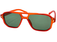 Classic Vintage Retro Hip Hop Style SUNGLASSES Square Matte Orange Frame 80930