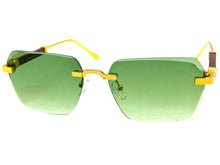 Classy Elegant Luxury Modern Style SUNGLASSES Rimless Gold Frame 5331