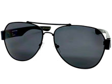 Classic Vintage Retro Aviator Style SUNGLASSES Sleek Black Frame 21037