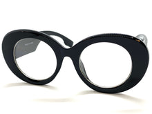 Exaggerated Vintage Retro Style Clear Lens EYEGLASSES Large Round Thick Black Frame 81216