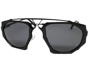 Exaggerated Classic Vintage Retro Style SUNGLASSES Unique Black Frame 4464