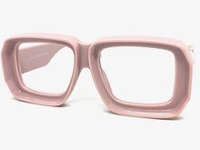 Classic Vintage Retro Style Thick Square Pink Lensless Eye Glasses- Frame Only NO Lens 80163