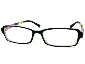 Classy Contemporary Modern Style Clear Lens EYEGLASSES Black Fashion Frame 1312