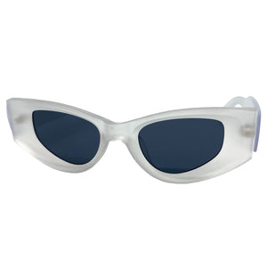 Classy Elegant Exaggerated Retro Cat Eye Style SUNGLASSES Thick Frosted Frame 80533