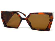 Exaggerated Modern Retro Futuristic Style SUNGLASSES Thick Funky Tortoise Frame 80811