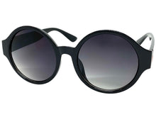 Classic Vintage Retro Style SUNGLASSES Round Black Frame E1380