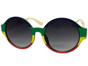 Classic Vintage Retro Style SUNGLASSES Round Multicolor Frame E1380