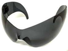 Oversized Space Futuristic Robotic Cyclops Shield Costume Party SUNGLASSES Huge Dark Gray Lens 2170
