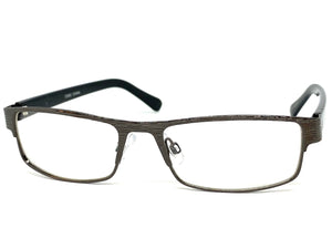 Classy Contemporary Modern Style Clear Lens EYEGLASSES Gunmetal Fashion Frame 7269