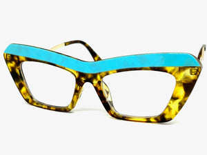 Classic Modern Retro Cat Eye Style Clear Lens EYEGLASSES Large Multicolor Frame 5035