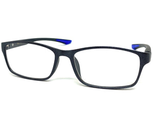 Sleek Contemporary Modern Sporty Style READING GLASSES READERS Gray Frame Lens Strength +2.75