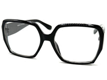 Oversized Classic Vintage Retro Style Clear Lens EYEGLASSES Large Square Black Frame 80843