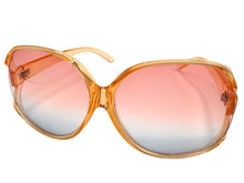 Oversized Exaggerated Vintage Retro Style SUNGLASSES Huge Orange Frame 80007