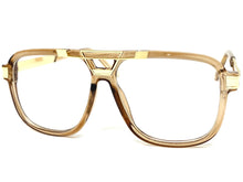 Classic Vintage Retro Hip Hop Rapper Style Clear Lens EYEGLASSES Nude & Gold Frame 8529