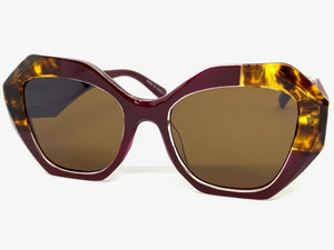 Exaggerated Vintage Retro Style SUNGLASSES Funky Animal Print Frame E1683