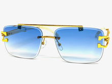 Men's Classy Elegant Luxury Retro Hip Hop Style SUNGLASSES Gold & Marble Frame E0932