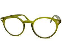 Classic Vintage Retro Style Clear Lens EYEGLASSES Round Green Frame 1728