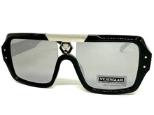 Classic Hardcore Biker Gangster Hip Hop Style SUNGLASSES Black Frame Chrome Lens 5468