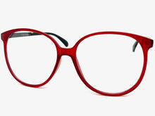 Oversized Classic Vintage Retro Style Clear Lens EYEGLASSES Large Round Red Frame I129