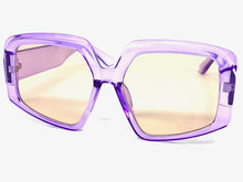 Oversized Vintage Retro Style SUNGLASSES Large Gold Frame 1113