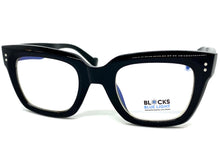 Classic Vintage Retro Style Blue Light Blocking Computer EYEGLASSES Large Thick Black Frame 2018