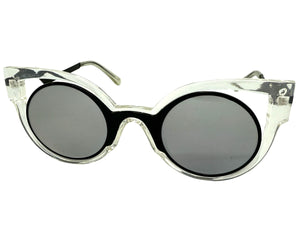 Classic Vintage Retro Cat Eye Style SUNGLASSES Funky Clear Frame 1737