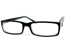 Classy Contemporary Modern Style Clear Lens EYEGLASSES Black Fashion Frame 1328