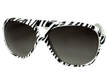 Oversized Exaggerated Vintage Retro Style SUNGLASSES Large Zebra - Tiger Print Frame 1166