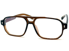 Classic Vintage Retro Style Clear Lens Blue Light Block Computer EYEGLASSES Brown Frame 55013