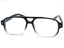 Classic Vintage Retro Style Clear Lens Blue Light Block Computer EYEGLASSES Black Frame 55013