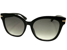 Oversized Exaggerated Vintage Retro Style SUNGLASSES Large Black Frame - Light Tint Lens 9091