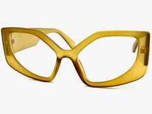 Oversized Vintage Retro Style Clear Lens EYEGLASSES Large Thick Matte Brown Frame 5623