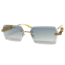 Men's Classy Elegant Luxury Designer Hip Hop Style SUNGLASSES Gold & Marble Frame E0883