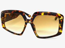 Oversized Vintage Retro Style SUNGLASSES Large Tortoise Frame 1113