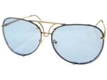 Oversized Exaggerated Vintage Retro Style SUNGLASSES Large Rose Gold Frame 4165