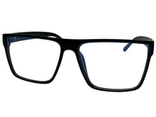 Classy Contemporary Modern Style Clear Lens Blue Light Block Computer EYEGLASSES Black Frame 35004