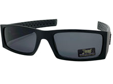 Classic Hardcore Biker Gangster Style LOCS SUNGLASSES Black Frame Dark Lens 91167